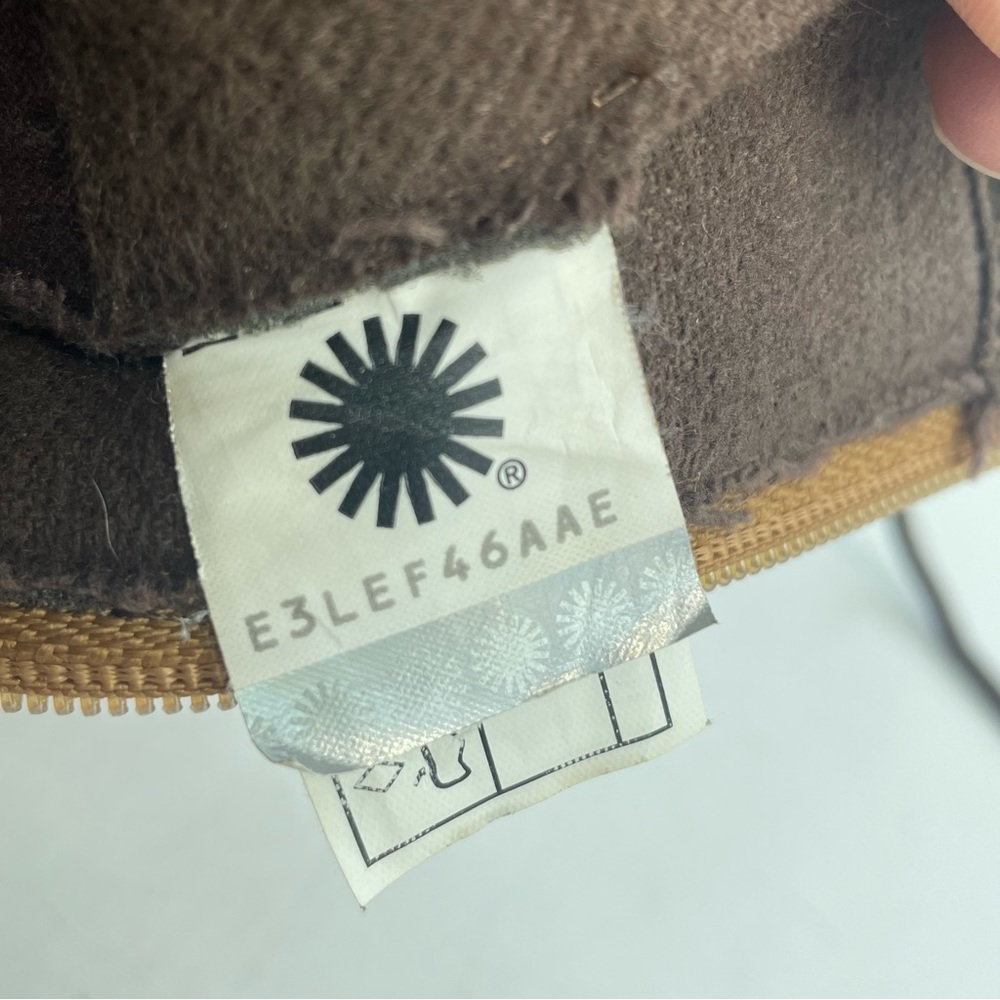 UGG Koren Brown Leather Suede Boots Youth Girls 1017816K Size 3 Chestnut Hiking - Picture 12 of 13